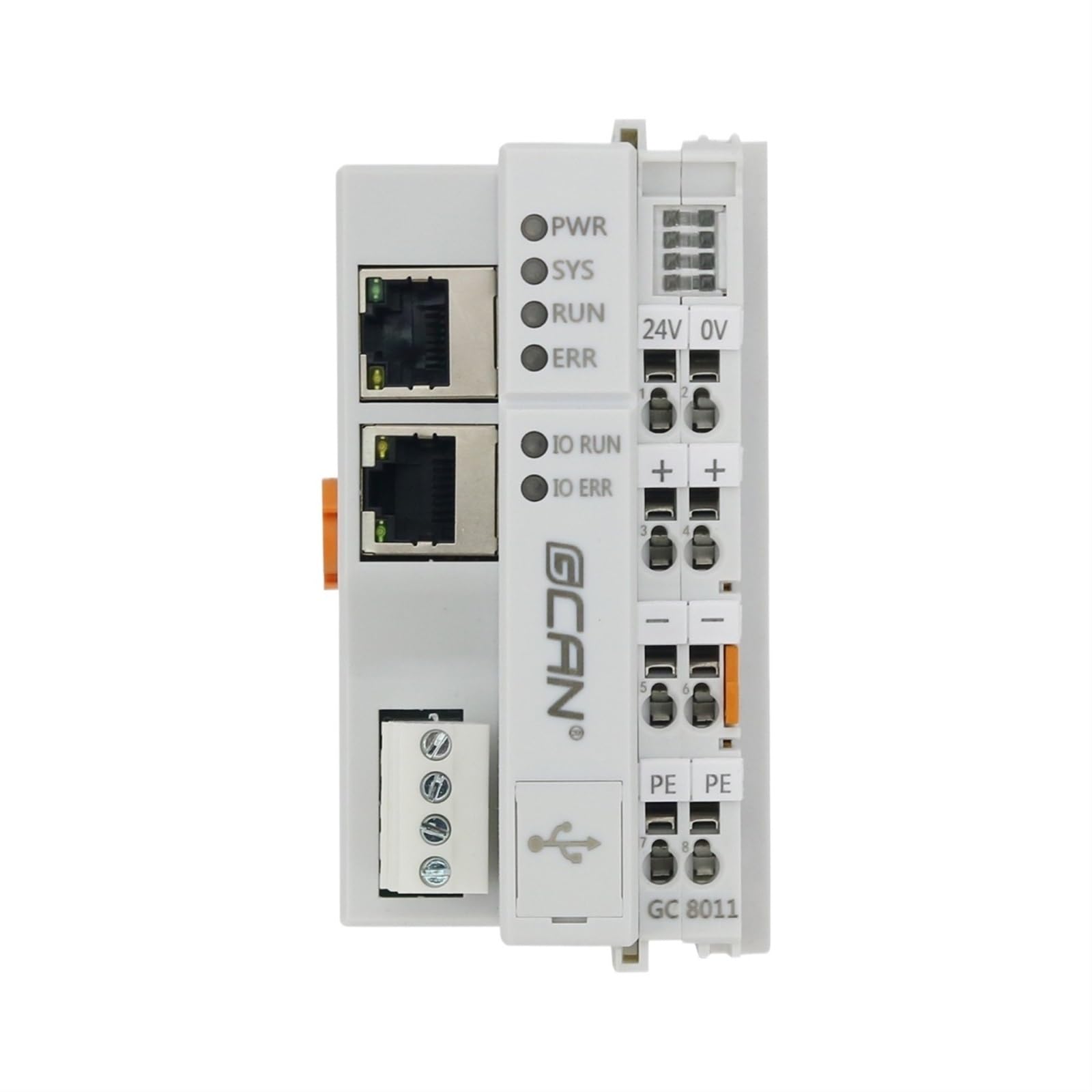 Contrôleur logique programmable PLC GCAN-PLC-400 prenant en Charge jusqu'à 32 modules d'extension d'E/S(GCAN-PLC-511)