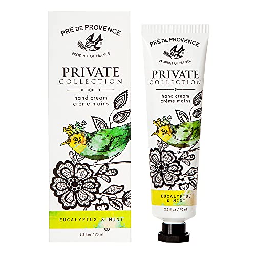 Pre de Provence Private Collection, Hand Cream, 2.3 Ounce, Eucalyptus & Mint