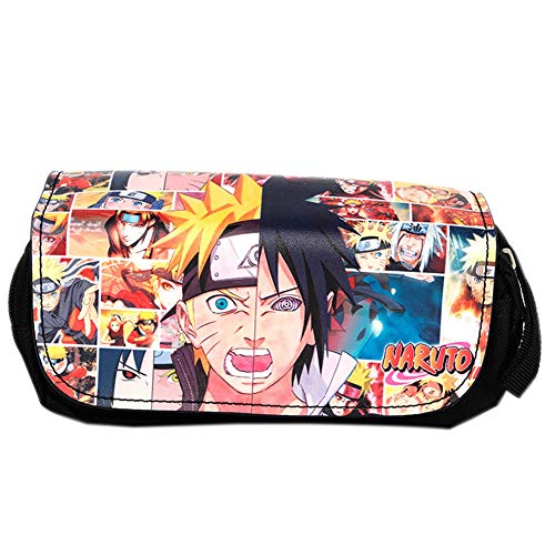 Preisvergleich Produktbild ALTcompluser Studenten Mäppchen, Naruto Federmäppchen Segeltuch Schulmäppchen, Schreibtisch-Briefpapier-Organisator für Schule & Büro (Naruto & Sasuke)