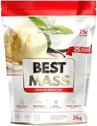 Hipercalórico Best Mass (Com Creatina) Body Shape 3kg Refil (3kg, Baunilha)