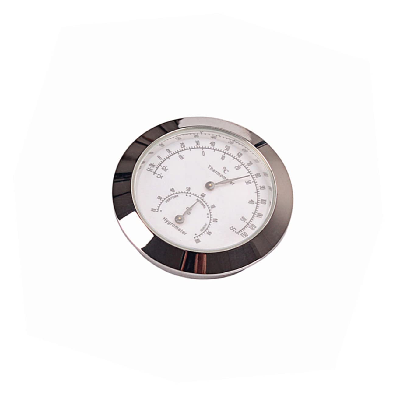 Toddmomy Violin Case Humidity and Temperature Monitor Round Thermometer Hygrometer B103