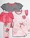STAR WARS The Mandalorian Baby Girls' Clothing 4-Piece Set, Baby Yoda Baby Clothes, Baby Girl Outfit (Pink/Grey/Green, 12M)