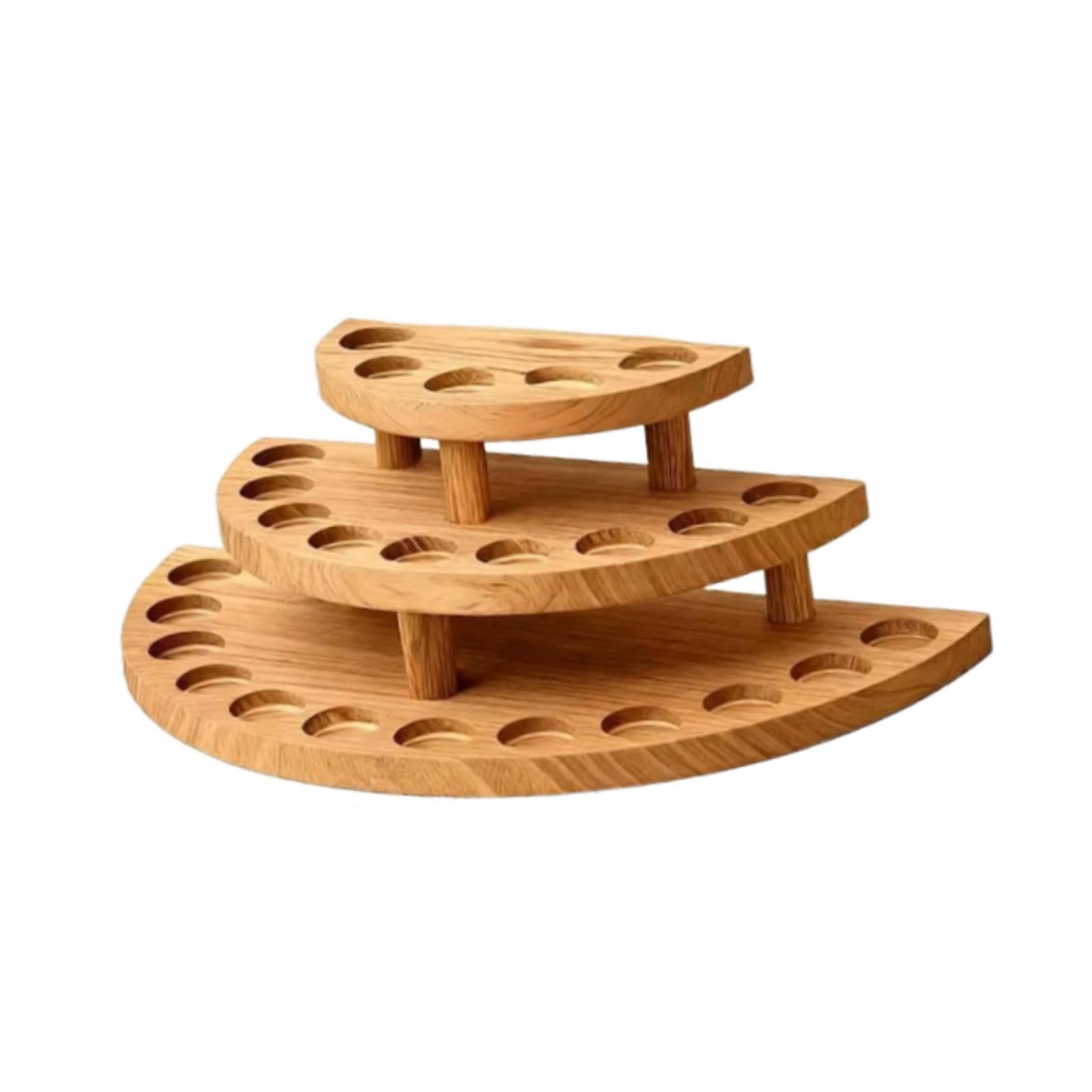 Support huiles essentielles en bois pour une ambiance spa et salon de beauté