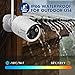 Wireless Security Camera System with 1TB Hard Drive, Security Cameras 1080P with 24/7 Video Audio Recording, IP66 Weatherproof Indoor Outdoor Camera, Plug and Play, Remote Access, Motion Detection