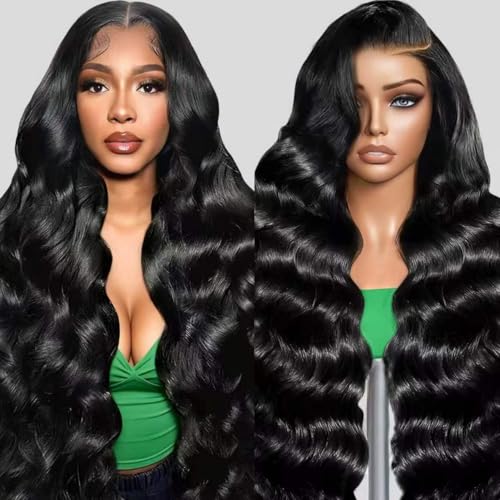 Sferona 30 Inch 13x6 Lace Front Wigs Human Hair Body Wave Lace Front Wigs Human Hair 200% Density Pre Plucked Glueless Human Hair Wig Frontal Wigs Human Hair For Women