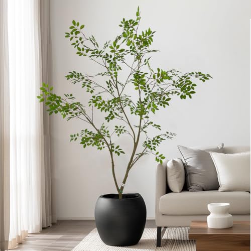 Artificial Elm Tree Faux Elm Tree 6ft Tall Fake Plant in Pot Fake Silk Tree Faux Plants Indoor - Image 5