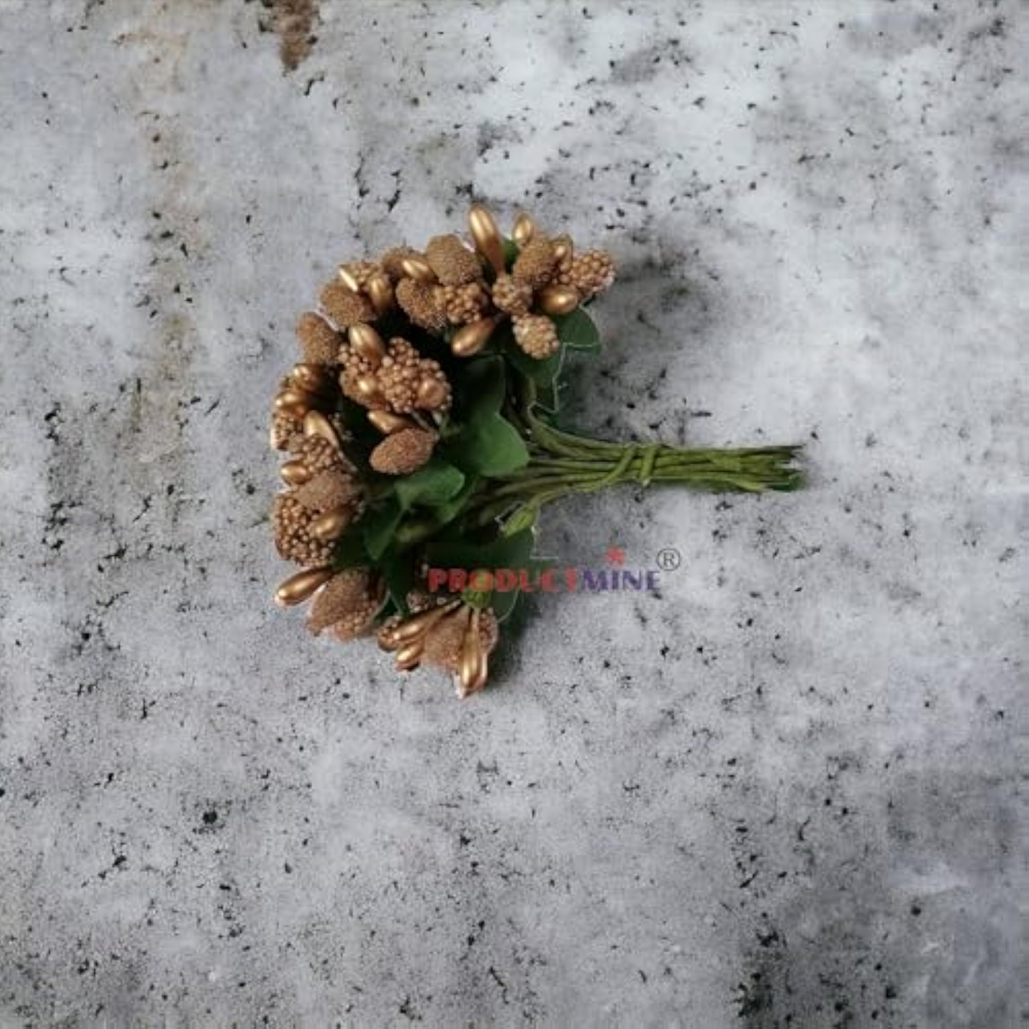 Decorative Artificial Golden Pollen Flowers for Craft