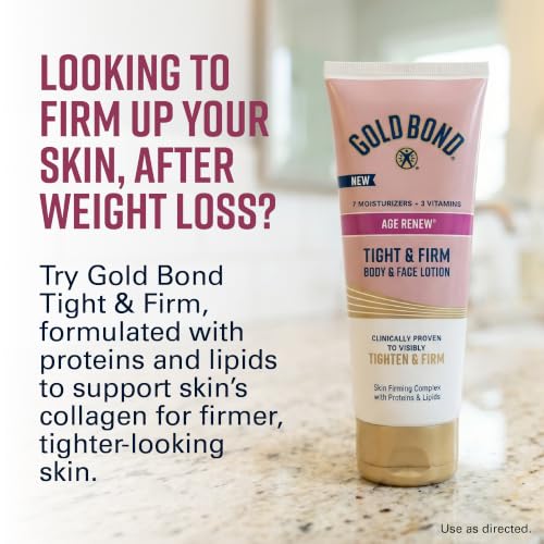 Gold Bond Age Renew Tight & Firm Body & Face Lotion, Aging, Dry Skin Lotion - image 9