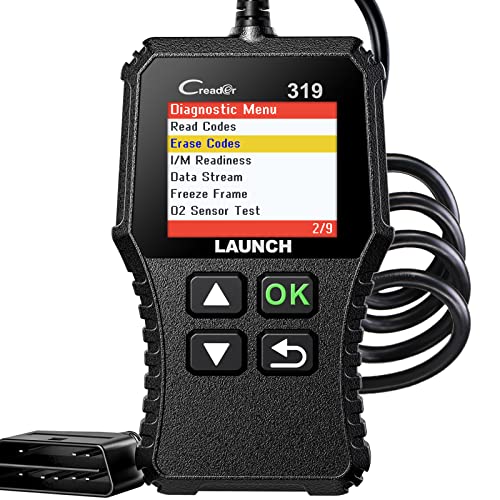 LAUNCH CR319 OBD2 Scanner 2025 Enhanced Universal Code Reader, Engine Fault Check /O2 Sensor/EVAP...