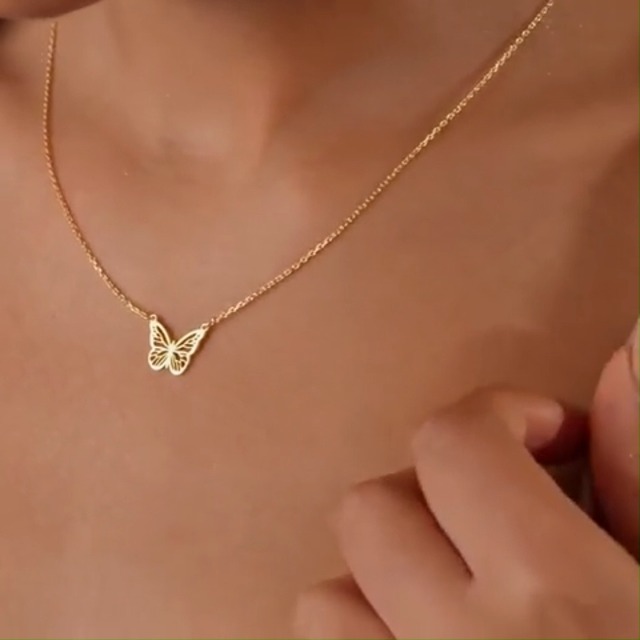Ciondolo SALVINI Charm of Love Farfalla in Argento rosé e Diamante – Corcione Gioielli