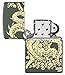 Zippo Dragon Design Green Matte Pocket Lighter