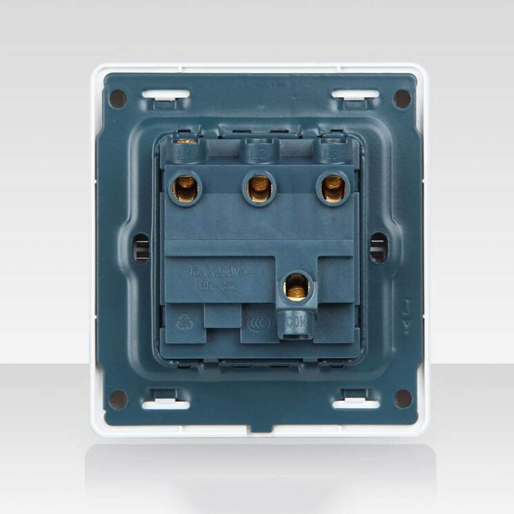 Interruptor de control, interruptor de luz, 1 pieza, interruptor basculante dorado esmerilado, interruptor de reinicio automático plano, interruptor de luz de pared, interruptor de luz integrado de 86