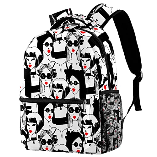 Bolsos de hombro y mochilas ligeras para viajes sin peso extra con patrón de moda