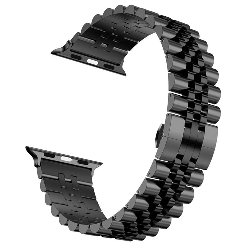 UNIQSHINE Luxury 5-Beads Shape Metal Strap | 38mm, 40mm, 41mm, Compatible with Apple Watch Strap Ultra| Compatible for iWatch Series Ultra 8/7/6/5/4/3/2/1/SE (Silver-Gold, 38-42-41mm) (B0CB1NPRT5) Amazon Price History, Amazon Price Tracker