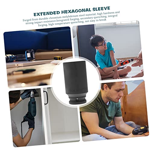 VILLCASE 2 Unidades Soquete Hexagonal Soquete De Porca Chave Para Lingueta De Bloqueio De Roda Manga