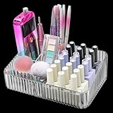 heemeei Nail Drill Machine & Bits Storage Box, 10 Holes Transparent Acrylic Drill Bit Holder, Plastic Nail Drill Tool Displayer Holder Case for Nails, Professional Nail Drill Grinding Bit Organizer