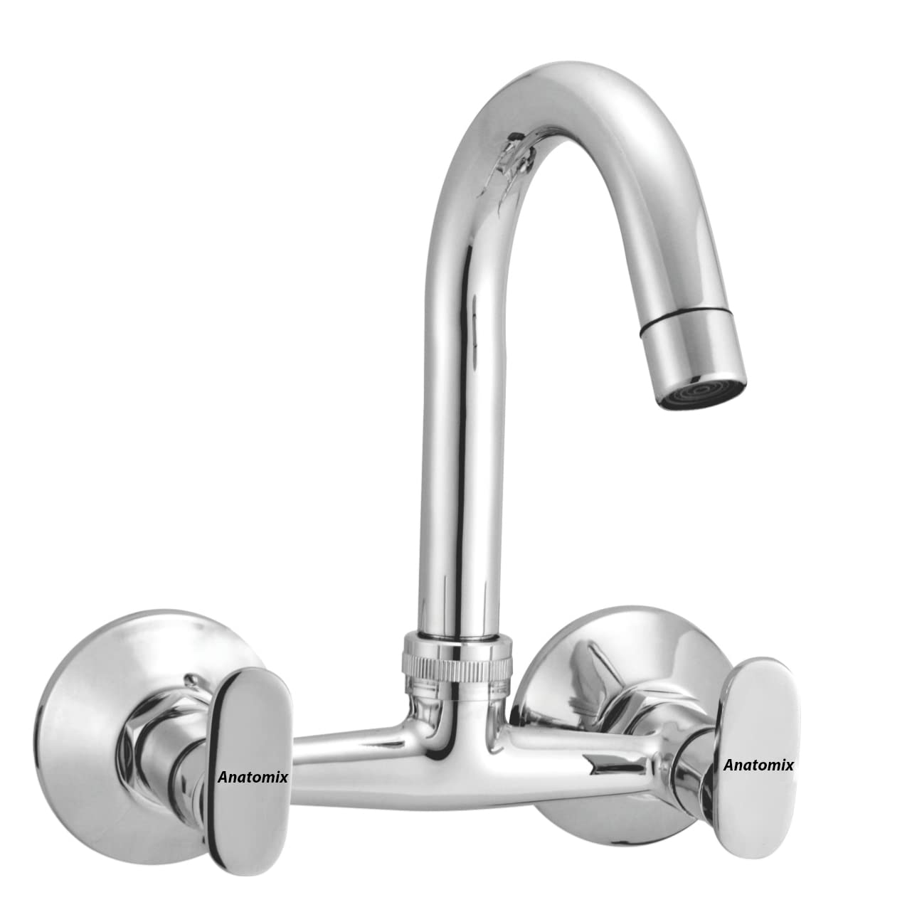 Anatomix Aura Wall Mounted Sink Mixer with Brass spout for Kitchen Sink Modular Spout Faucet (B09MFSK21V) Amazon Price History, Amazon Price Tracker