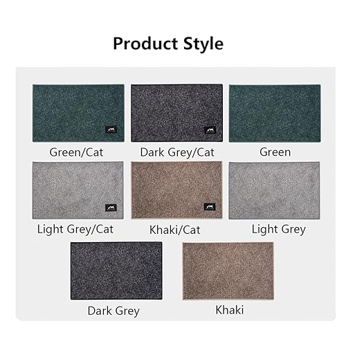 Tapis d'entrée rectangulaire antidérapant et durable extérieur vert