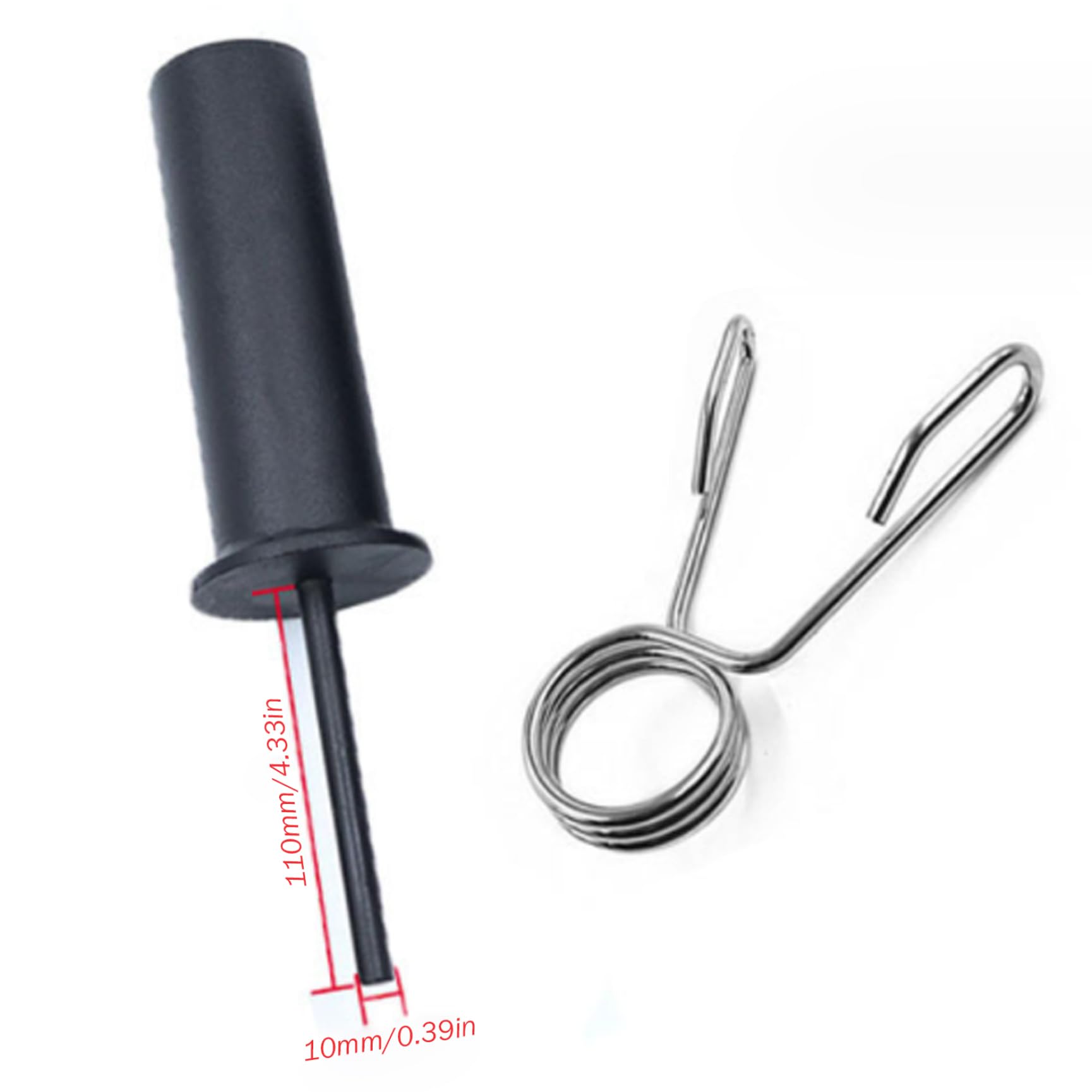 Perno Per Pesi Da Palestra - Estensione Per Macchine, In Acciaio, Per Aggiungere Carico, Con Clip - Foto 6