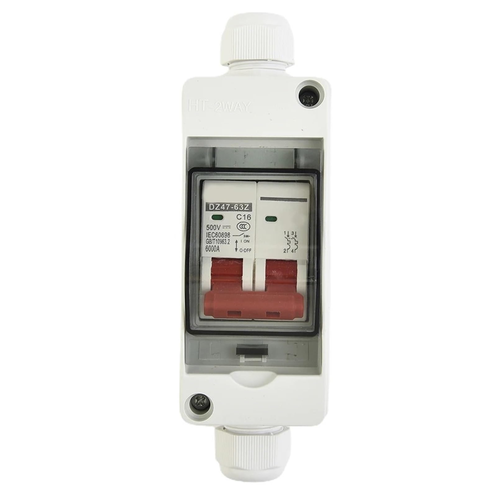 Scatola Combinata Solare Fotovoltaica Scatola di distribuzione impermeabile con interruttore CC, interruttori automatici miniaturizzati, batteria solare fotovoltaica for casa/giardino, quadro combinat