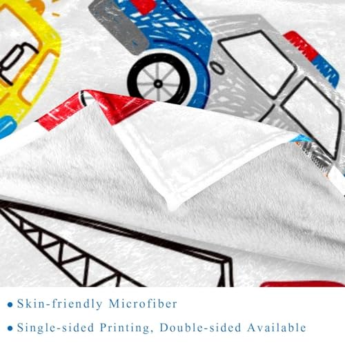 Couverture polaire en microfibre 150x200 cm plaid doux lit et canapé - 3