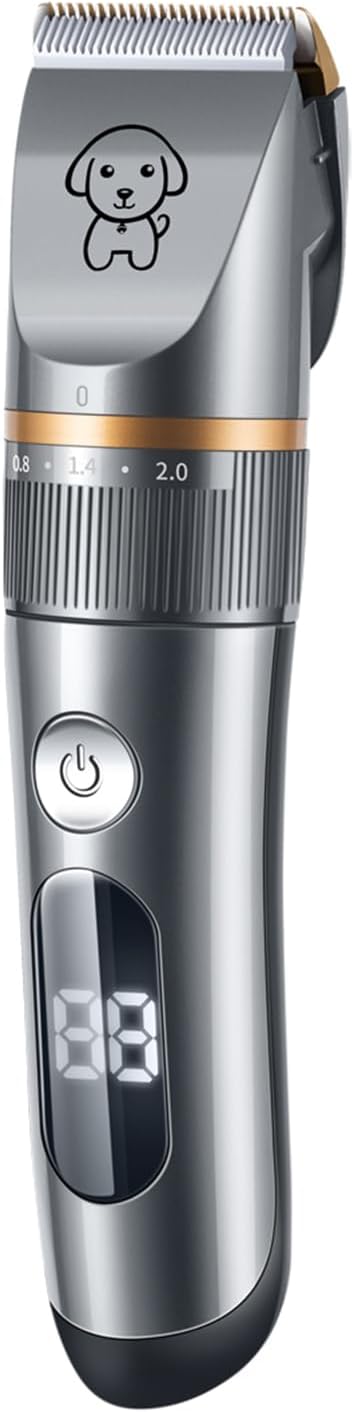 Pet Hair Trimmer Kit, Quiet Cat Clippers Care with Ceramic Knife Comb 5 Speed Cat Shavers for Matted Long Hair 1800MAh Pet Hair Trimmer Kit, Quiet Cat Clippers Care with Ceramic Knife Comb 5 Speed Cat Shavers for Matted Long Hair 1800MAh