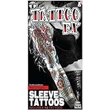 レッドドラゴンスリーブタトゥーセット - 超リアルで塗りやすい3ピースデザイン アカデミー賞受賞 コスプレ、フェス、自己表現に最適