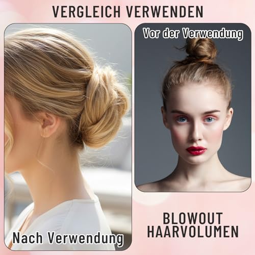 Haarteil Dutt, Haargummi Mit Haaren, Haarteil Blond, Haarteile Für Dünnes Haar, Fake Dutt, 7-15 cm