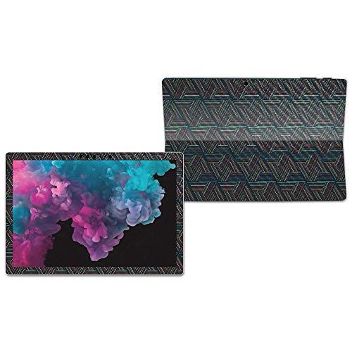 Image of MightySkins Carbon Fiber Skin for Microsoft Surface Pro 6 - Triangle Stripes | Protective, Durable Textured Carbon Fiber Finish | Easy to Apply, Remove, and Change Styles | Made in The USA