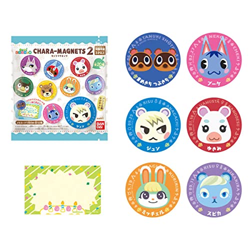 Bandai Shokugan - Animal Crossing: New Horizons Chara Magnet 2 - Full Box (14 Character Magnets), Bandai Shokugan Chara Magnet,Multi,BAN73742