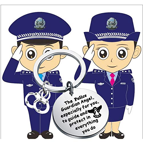 FEELMEM Police Prayer Keychain - Officer Gift, Guardian Angel Protect Military Keychain, Husband Gift From Wife Mom4