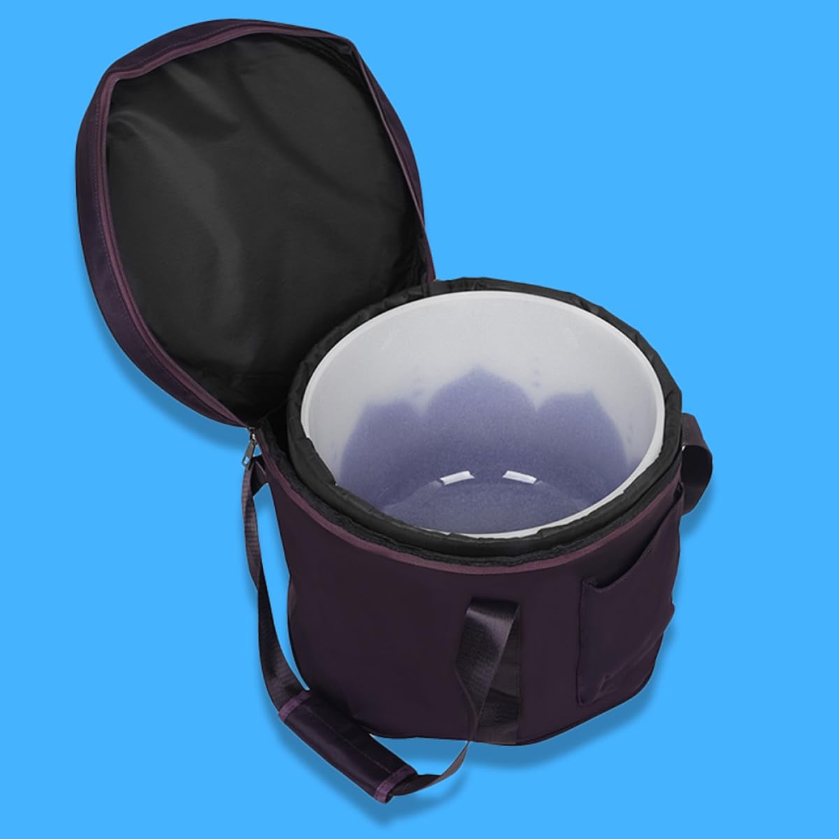 Estuche Protector para Cuencos Cantores de Cristal Púrpura