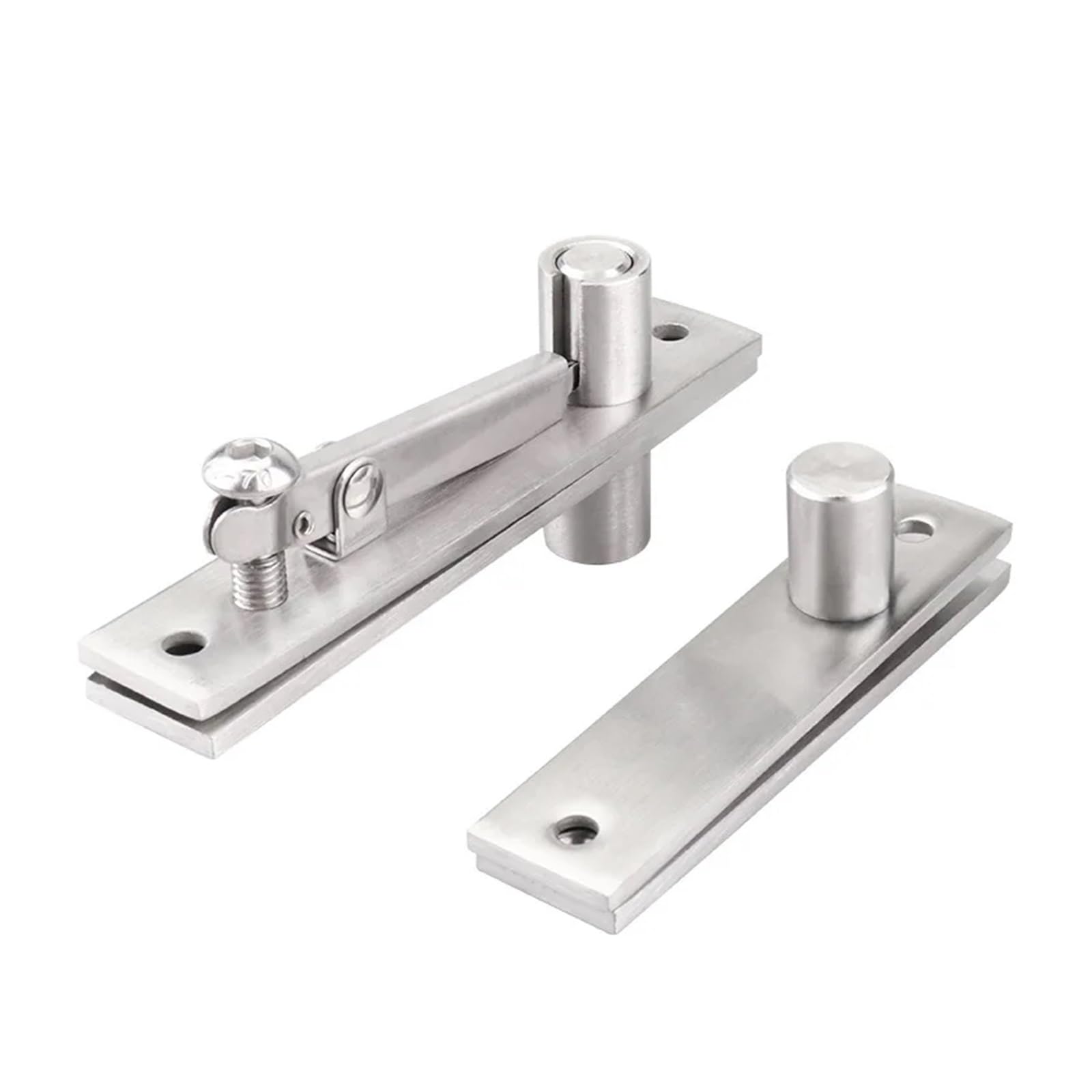 Rotating Door Hinges 360 Degree Stainless Steel Invisible Wooden Door Cabinets Pivot Hinge Hardware(117A-304 2pcs)