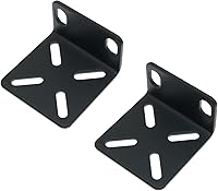 Maxmoral Adjustable Rack Ears Kit for 17.3" Switches - 2pcs Metal Rack Mount Brackets for Netgear, D-Link & More