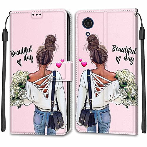 ShinyCase Coque pour Samsung Galaxy A03 Core Flip Cover Téléphone Case Emplacement Carte PU Leather Magnétique Protective Housse Portefeuille Étui Coque...