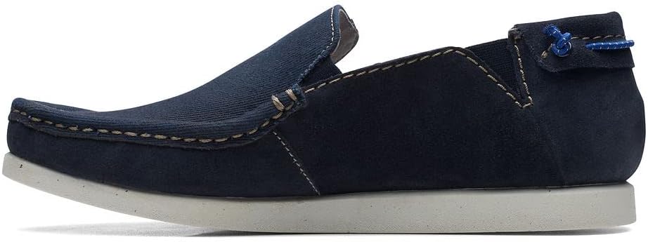 Clarks Men's ShacreLite Step Loafer, Navy Combi, 11.5