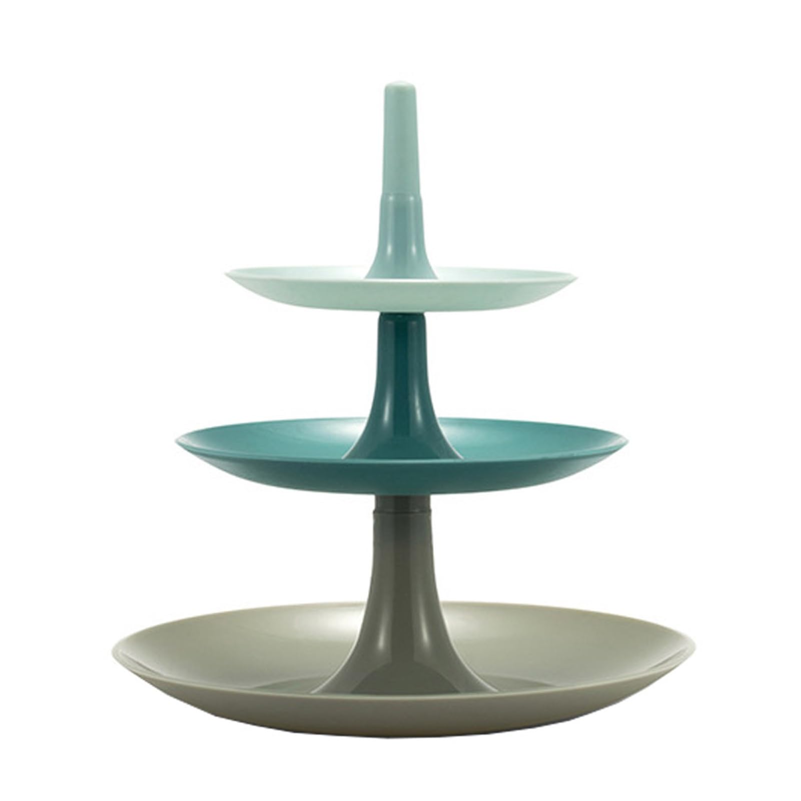 Xcsdew Color1 Pp Fruit Rack,Floor-Standing Shelf,Three-Tiered Pastry ,Detachable Design,Suitable For Living Room(25X25x27.5cm)