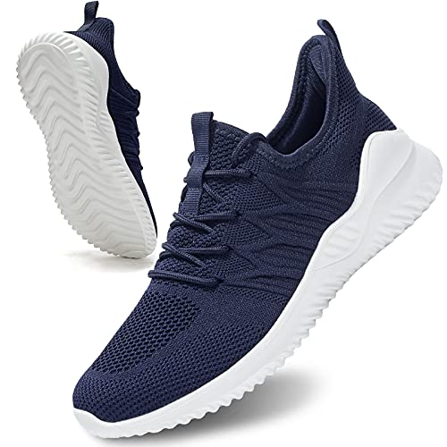 Image of Socviis Mens Slip On Running Shoes Athletic Walking Trainers Lightweight Breathable Mesh Tennis Sneakers