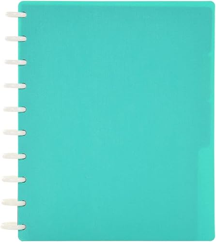 Vista 291 de Talia - Agenda personalizable con aros, (Fireworks Deep Lake, con discos Deep Lake, tamaño mediano (7.5 x 9.75 pulgadas).