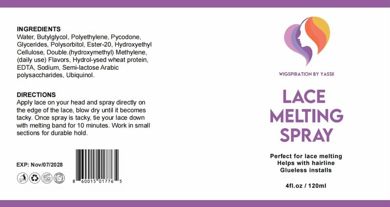 Spray Fijador Invisible para Pelucas y Encajes 120ml miniatura 4