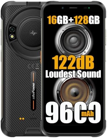 Ulefone Armor 24 22000mAh Movil Resistente 4G, 1000LM Lámpara Camping,24GB+ 256GB 6.78" FHD+ 120Hz 64MP+64MP Visión Nocturna Android 13 5G WIFI/NFC/GPS/IP69K Teléfono Impermeable