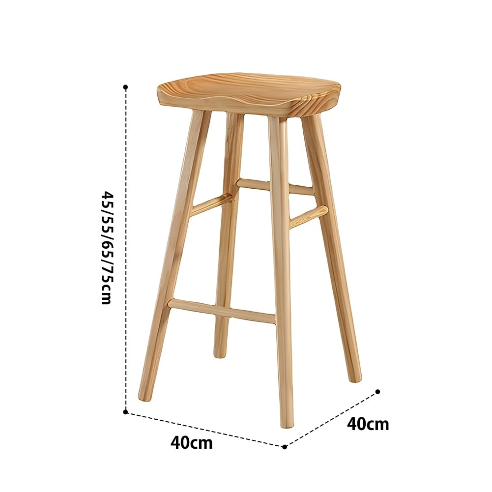 Amazon｜Hoshinoi カウンターチェア ハイチェア 完成品 天然木 幅40