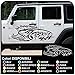 Grafic Adesivi Cinghiale 4x4 per Fuoristrada - off Road universali (Nero)