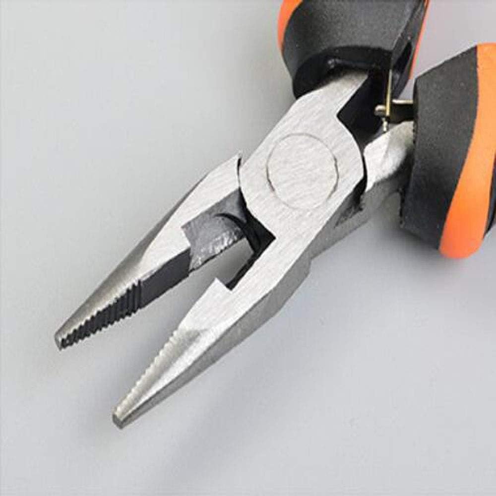 Suitable for Home Repair Ie Outdoor Industrial Maintenance Three-Piece Multi-Function Pliers Set 4 Inch 6 Inch 8 Inch (Color : Orange Black Size : 4 inch 6 inch 8 inch)