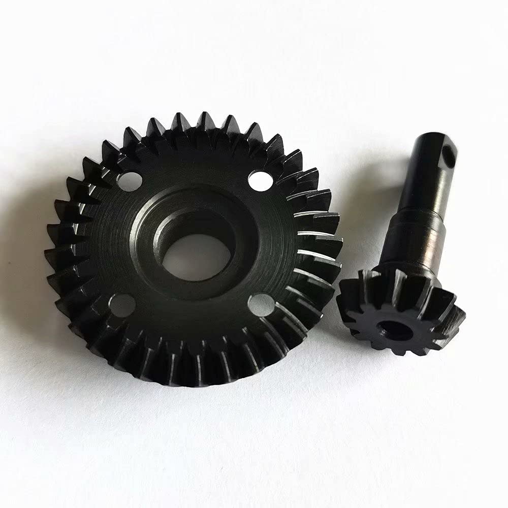 EPTNNASOCrazyRacer Hard Chrome Steel Overdrive Differential RingPinion Gear 12T33T for Traxxas TRX4 TRX6 Replace 8287