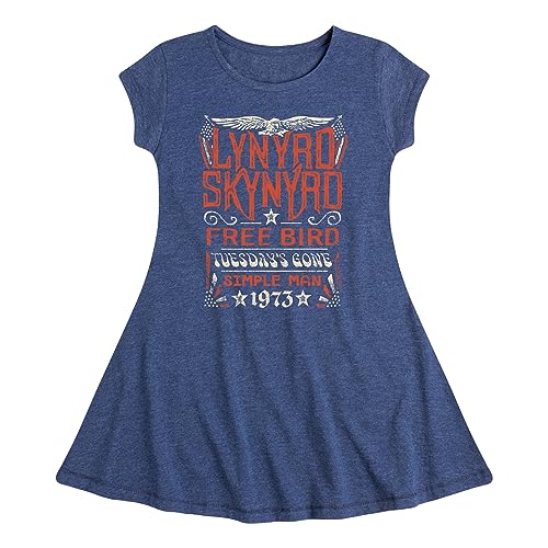 HYBRID APPAREL - Lynyrd Skynyrd - Hits - Toddler & Youth Girls Fit & Flare Dress