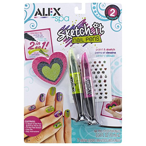 ALEX Spa Hot Hues Sketch It Nail Pens 2 Pack