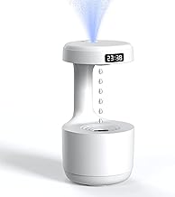 (  ) Anti-Gravity Humidifier with LED Display – 800ML Ultrasonic Cool Mist Maker, Quiet Air Humidifier for Home, Bedroom, Office | Modern Anti-Leak Design