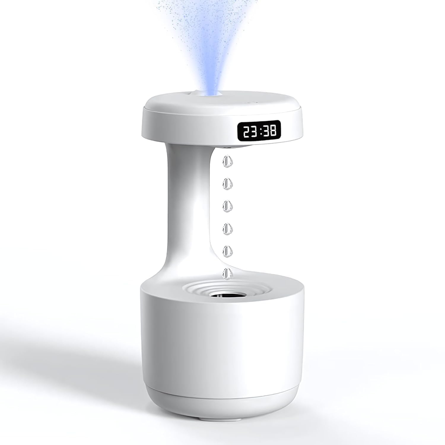 Lipzie (𝟏𝟓 𝐘𝐞𝐚𝐫𝐬 𝐖𝐚𝐫𝐫𝐚𝐧𝐭𝐲) Anti-Gravity Humidifier with LED Display – 800ML Ultrasonic Cool Mist Maker, Quiet Air Humidifier for Home, Bedroom, Office | Modern Anti-Leak Design-image-10