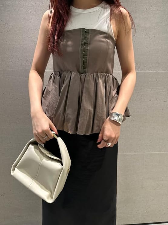 FRAY I.D コンビペプラムベアトップス FRAY I.D コンビペプラムベア